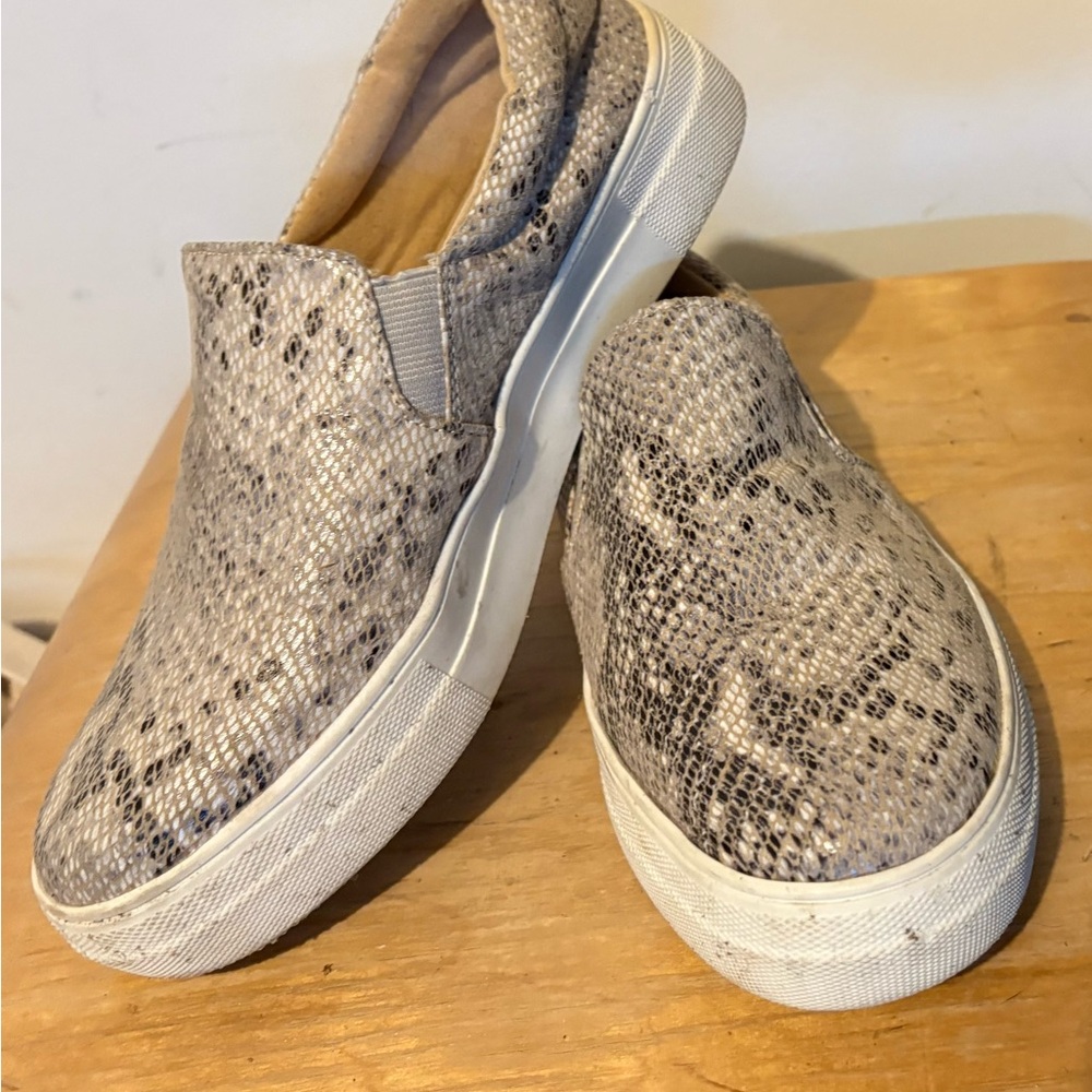 Soda Tan and Black Slip-On Sneakers